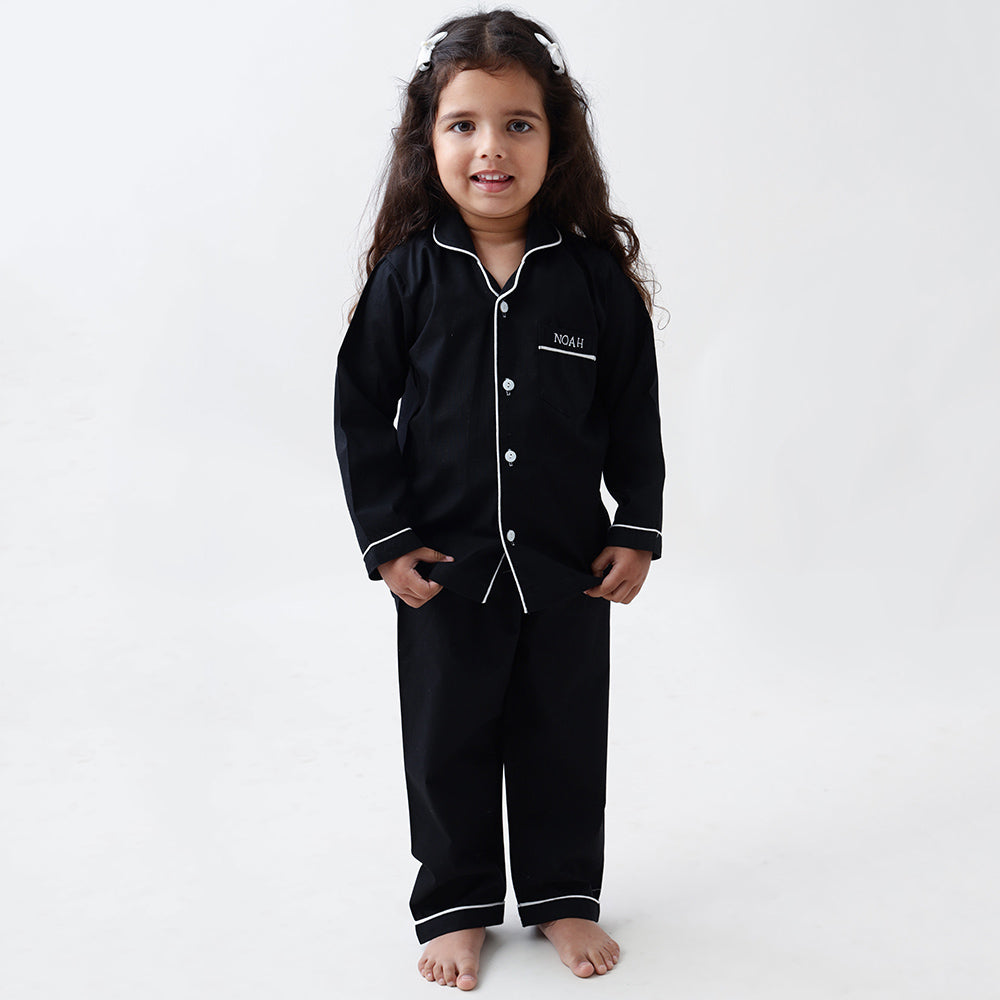 Classic Black Pajama Set