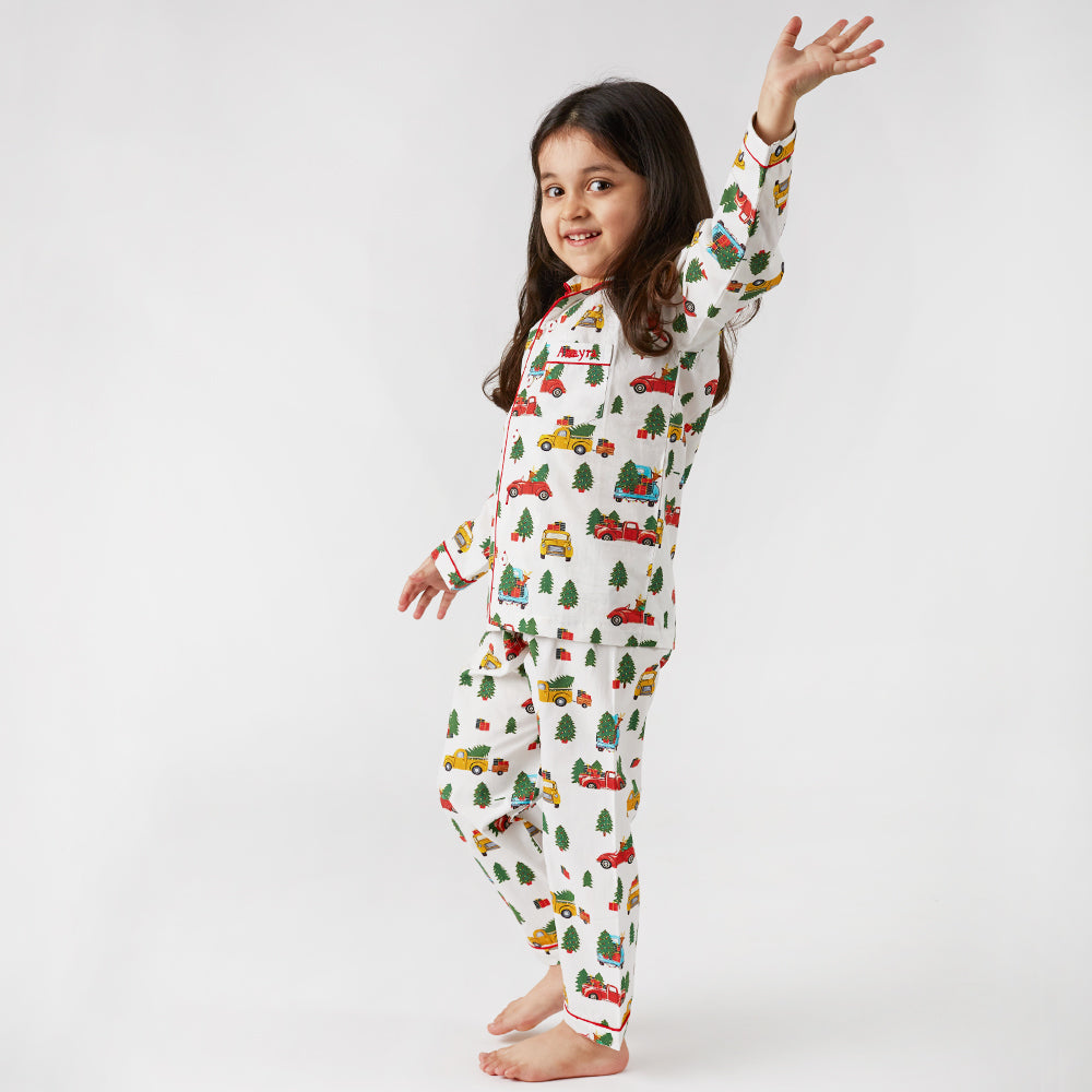 Christmas Trucks Pyjama Set