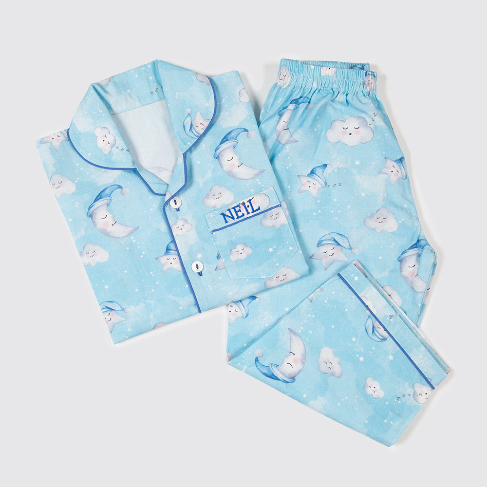 Celestial Blue organic Pajama Set