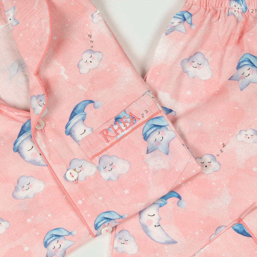 Women Organic Celestial Pink Pajama Set