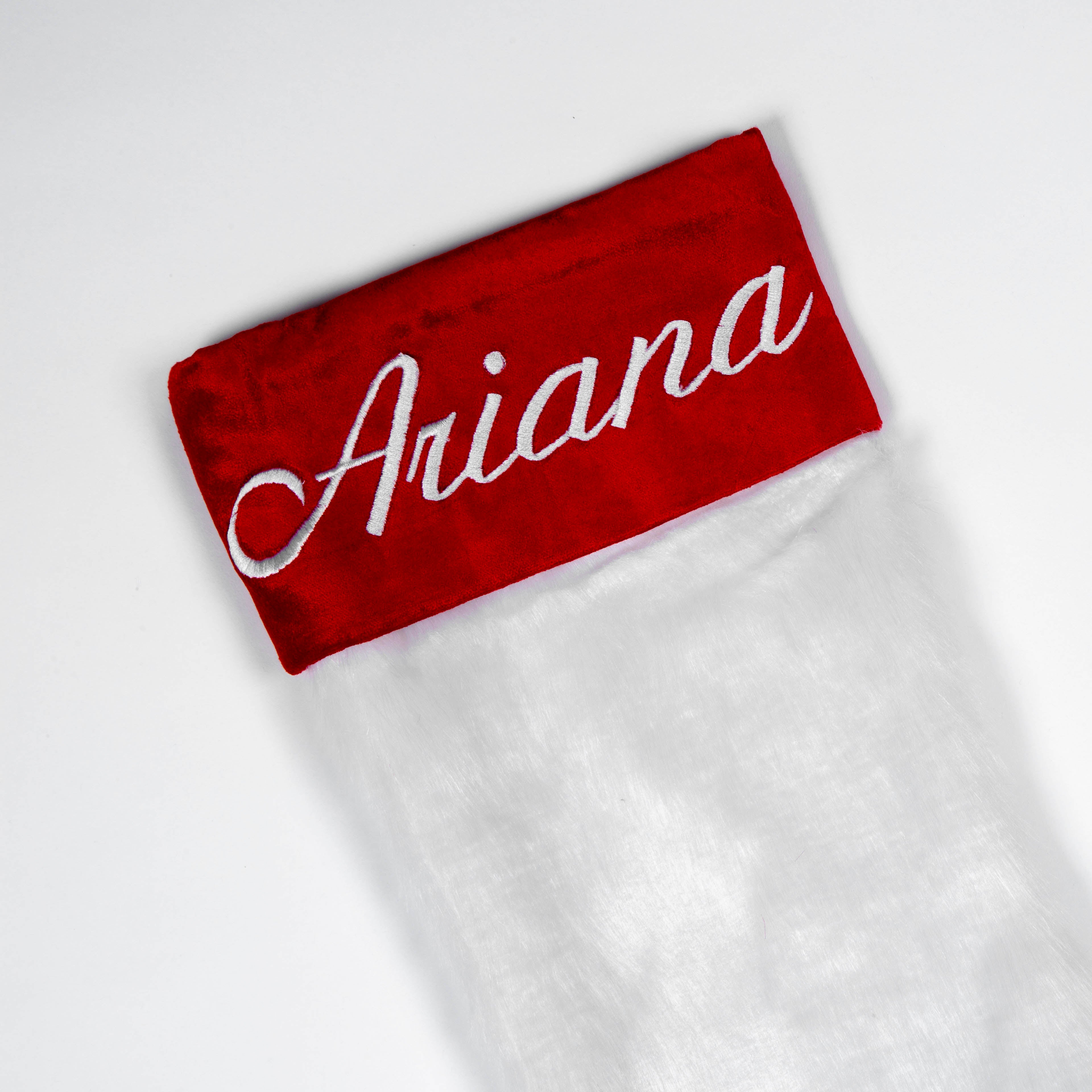 Personalised - Class White Fur Stocking