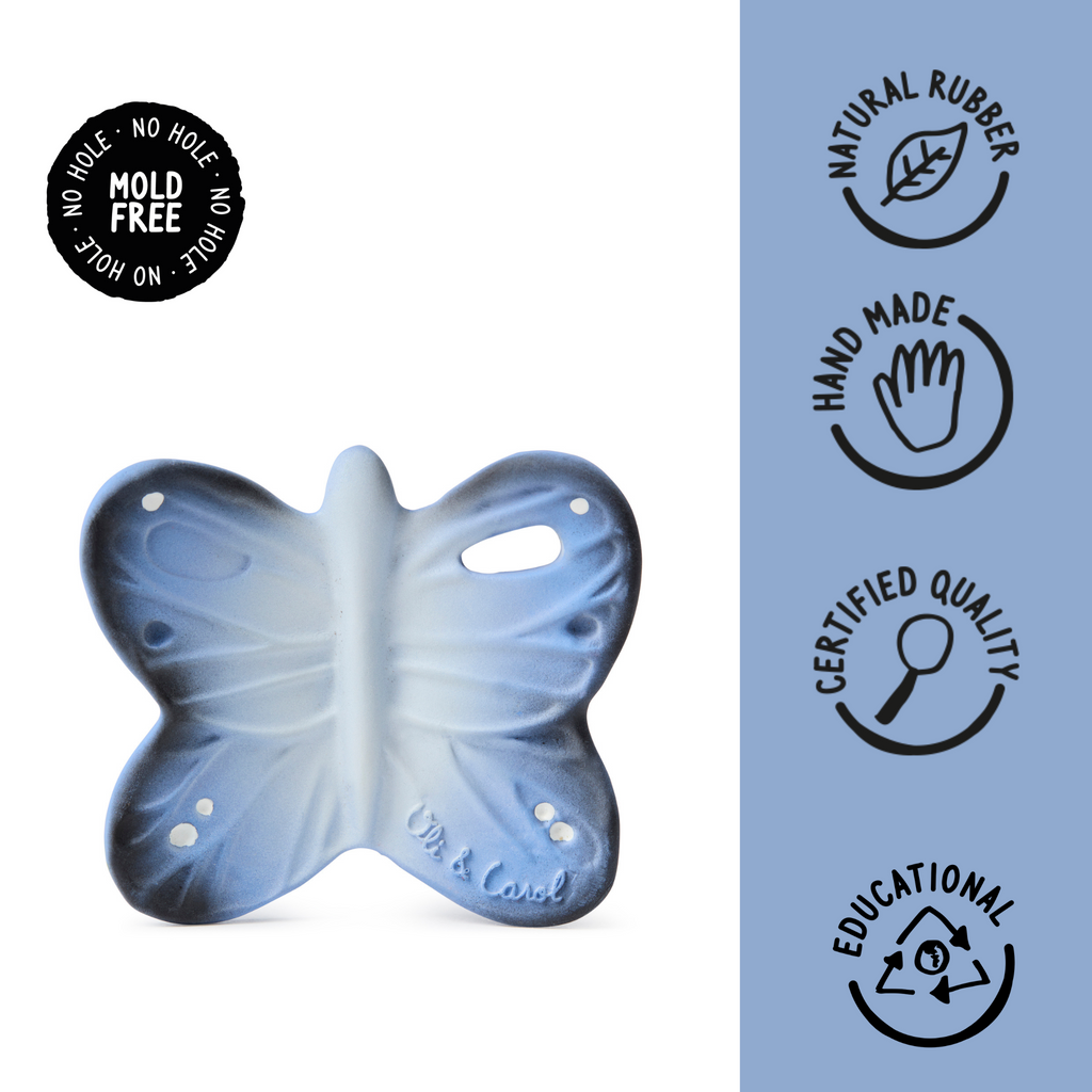 Oli & Carol Blues The Butterfly Chewy Teether