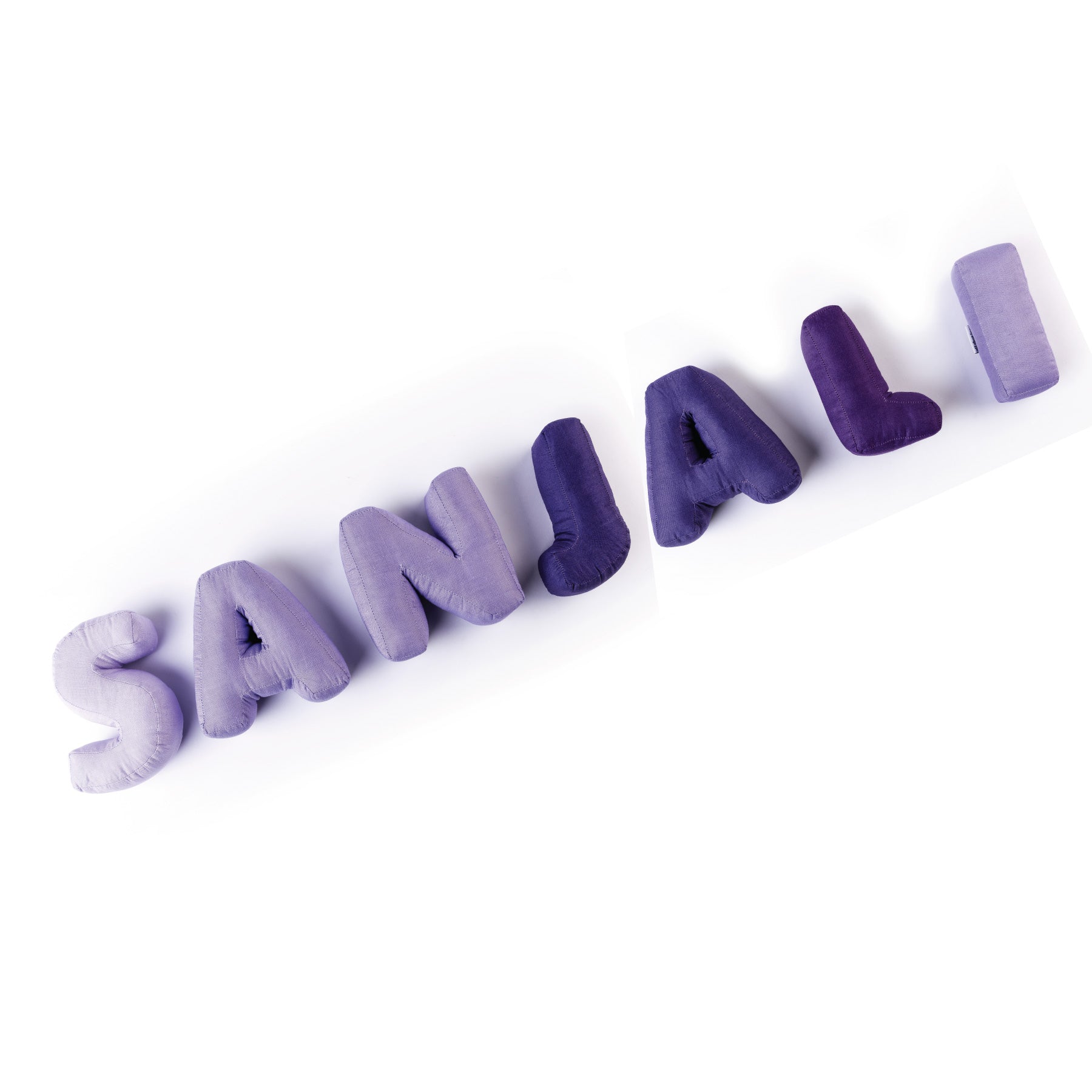 Letter Love Cushions - Ombre, Shades of Purple