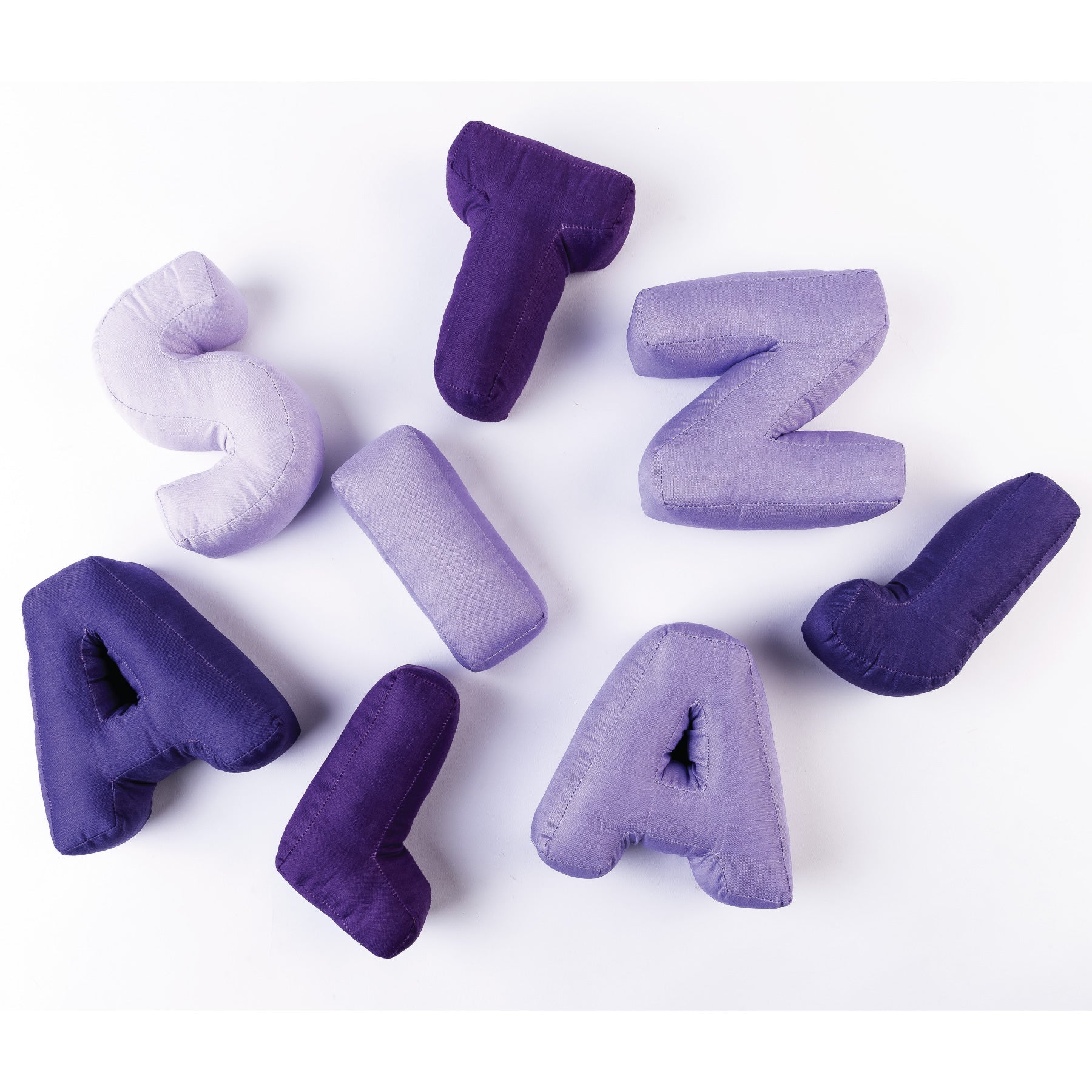 Letter Love Cushions - Ombre, Shades of Purple