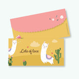 Llama Love - Money Envelopes - Set Of 25