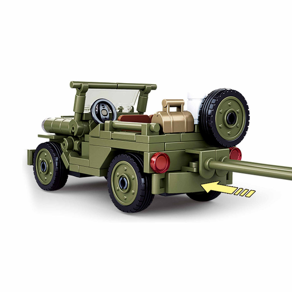 SLUBAN®  Wwii-Willys Jeep (M38-B0853) (143 Pieces) Building Blocks Kit For Boys and Girls 