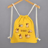 Personalised Drawstring Bags - Pug