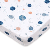 Masilo Bamboo Muslin Fitted Cot Sheet - Out Of This World