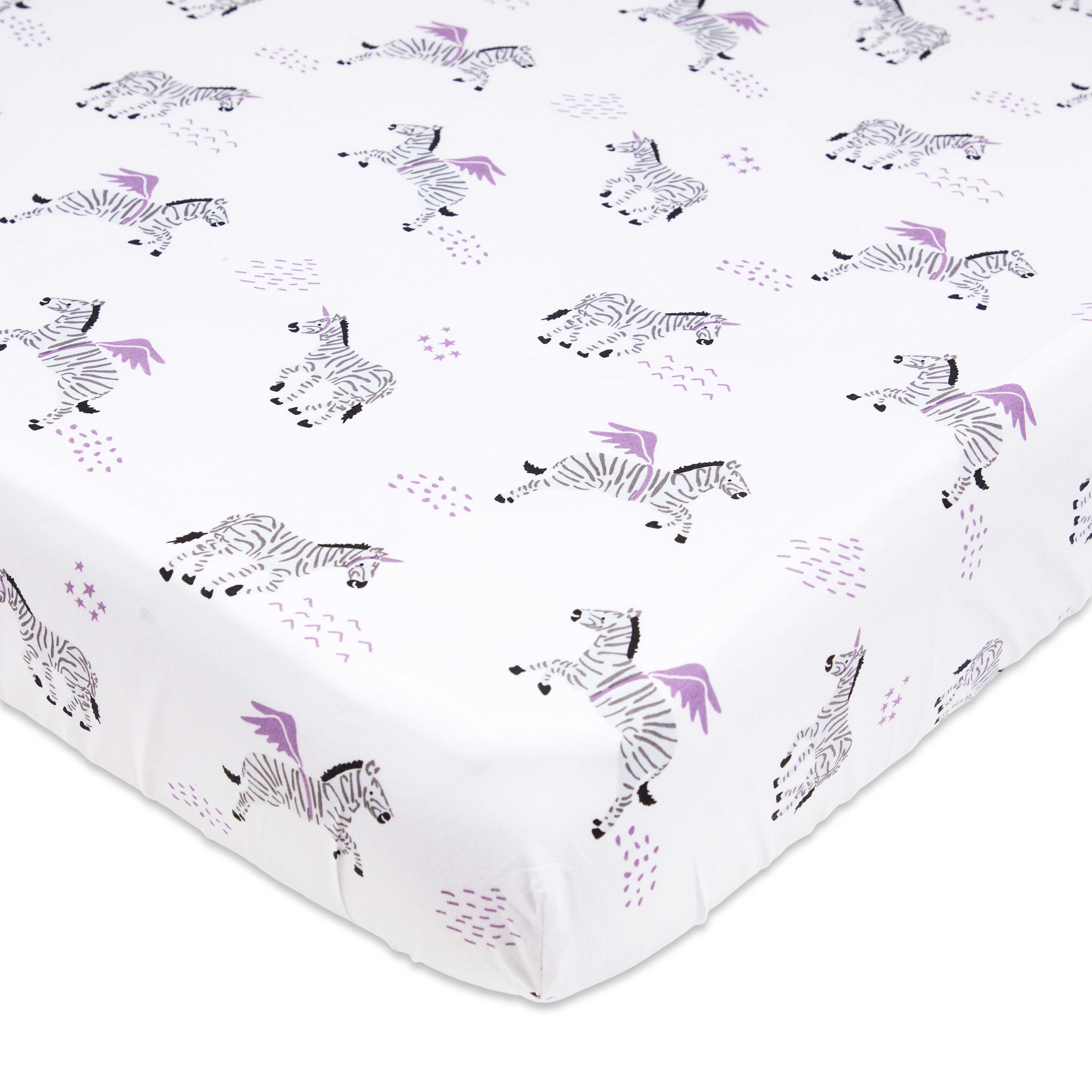 Masilo Organic Fitted Cot Sheet -  Never Stop Dreaming