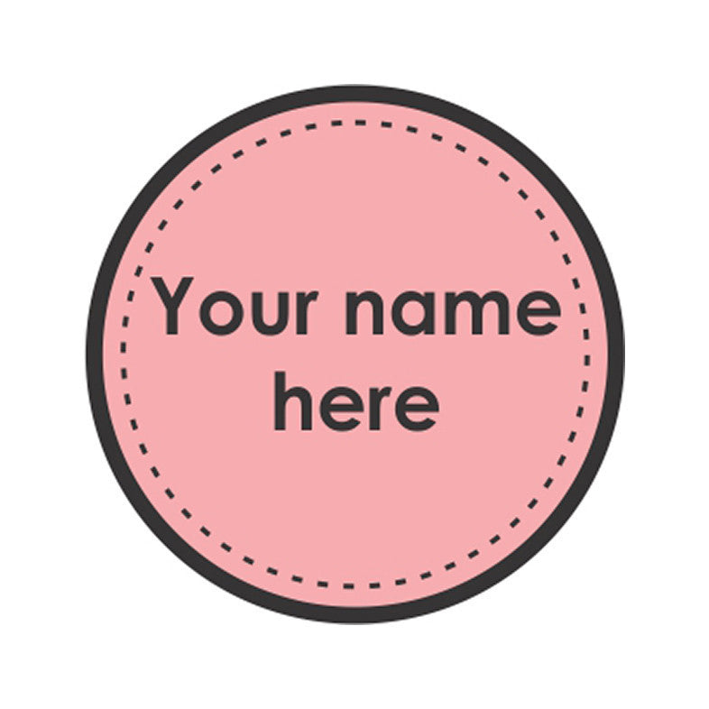 Pink Dots Iron on Labels<br> <span style="font-size: 11px; font-family:Helvetica,Arial,sans-serif;">Pack of 30 | Pack of 60</span>