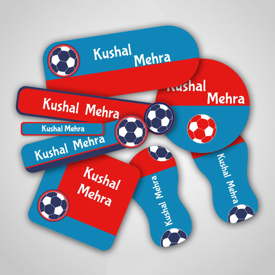 Football Labels Super Saver Set <br> <span style="font-size: 11px; font-family:Helvetica,Arial,sans-serif;">Assorted packs containing upto 154 stickers</span>