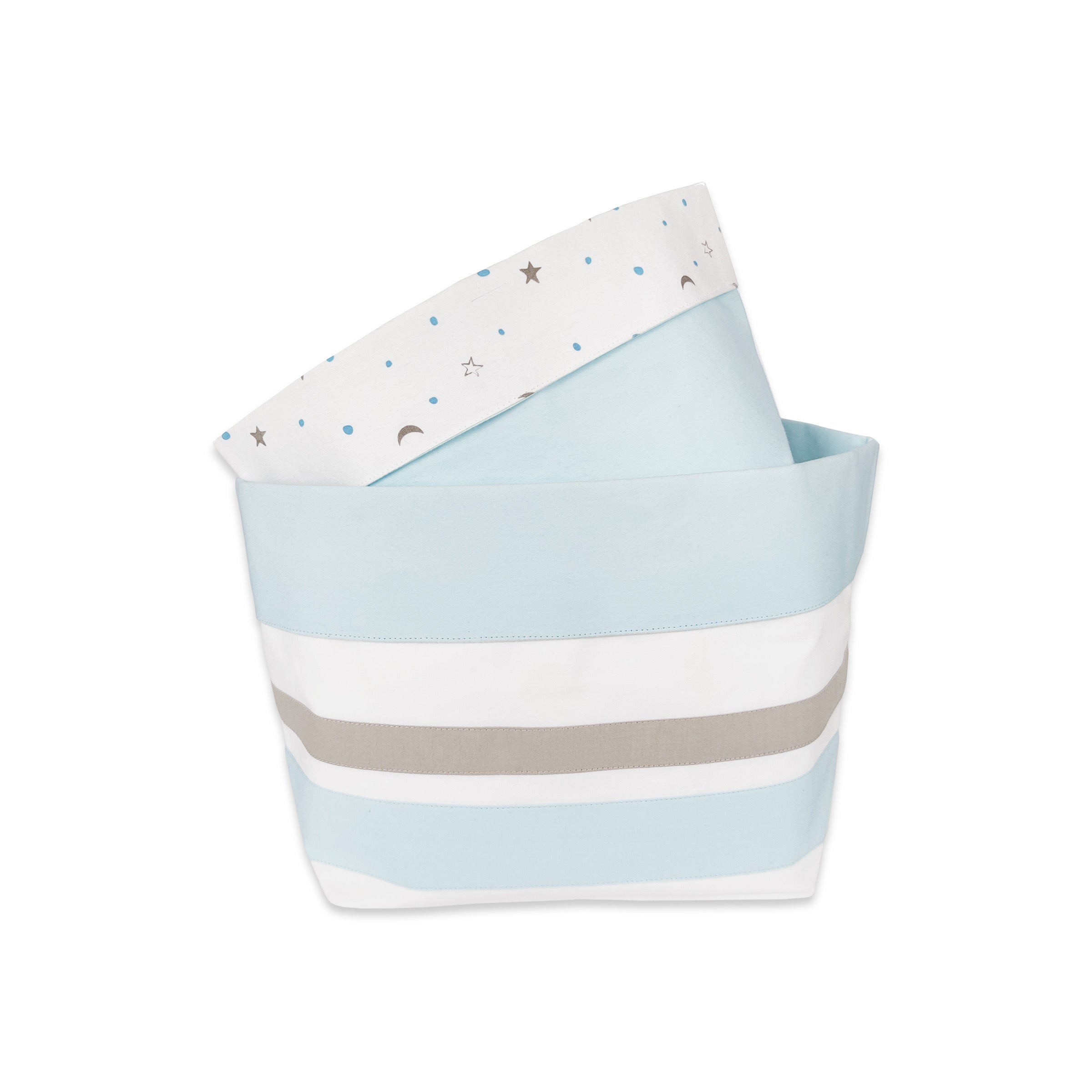 Masilo Fabric Storage Baskets (Set of 2) – Blue