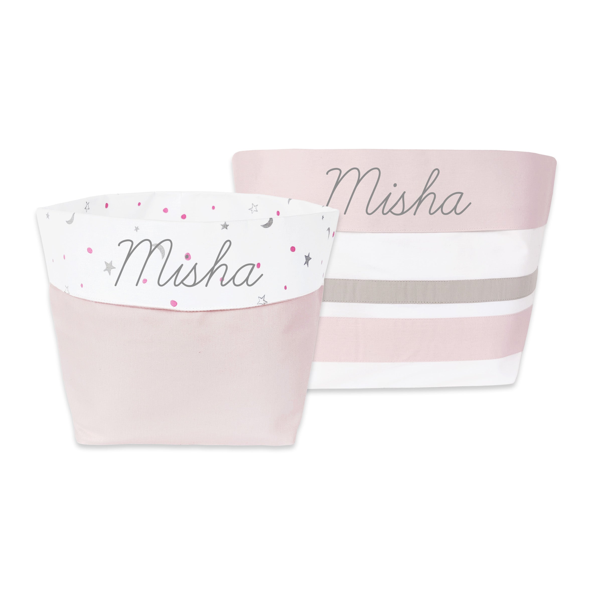 Masilo Fabric Storage Baskets (Set of 2) – Grey