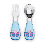 Skip Hop Zoo Utensils Fork & Spoon Set, Butterfly