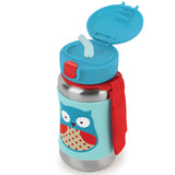 Skip Hop Insulated Stainless Steel Straw Bottle, Owl