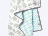 Masilo Baby Bedding & Nursery Essentials Gift Set – Elephant Parade