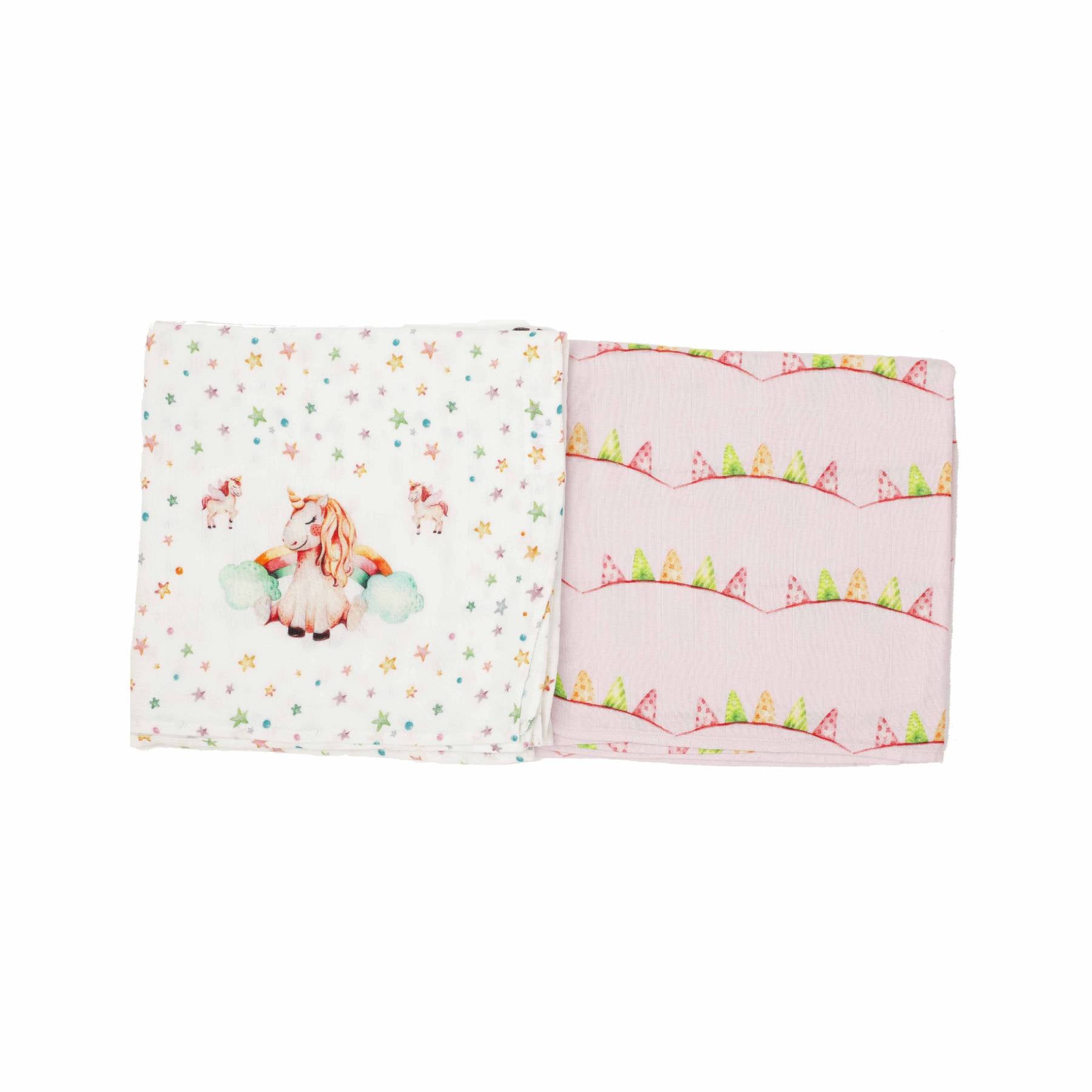 Miss Bella The Unicorn - Bamboo Muslin Essentials Set - Purple