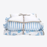 Masilo New Baby Mini Cot Set - Up Up & Away (Blue)