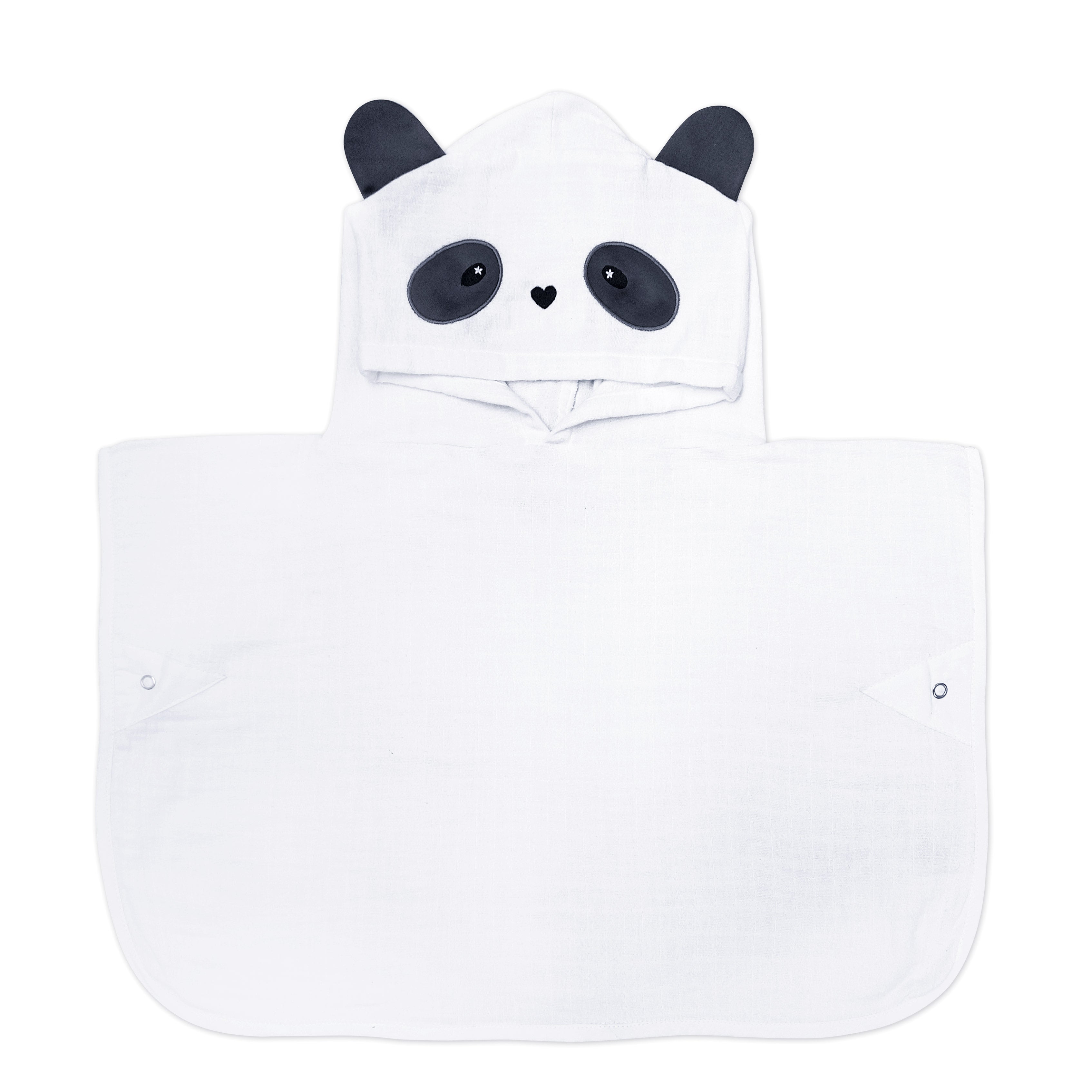 Masilo Hooded Poncho Towel – Panda