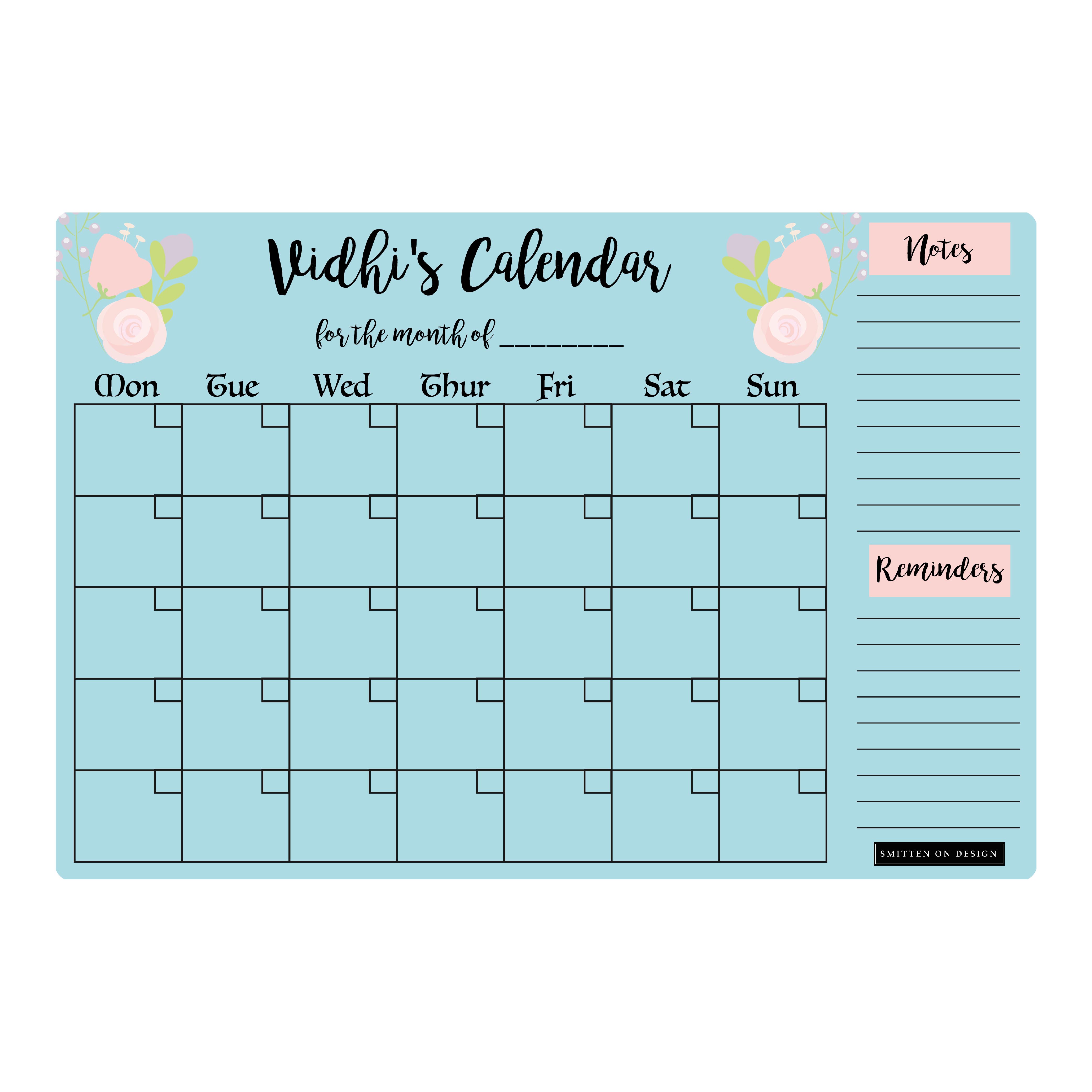Charmed  Blue Magnum Monthly Planner