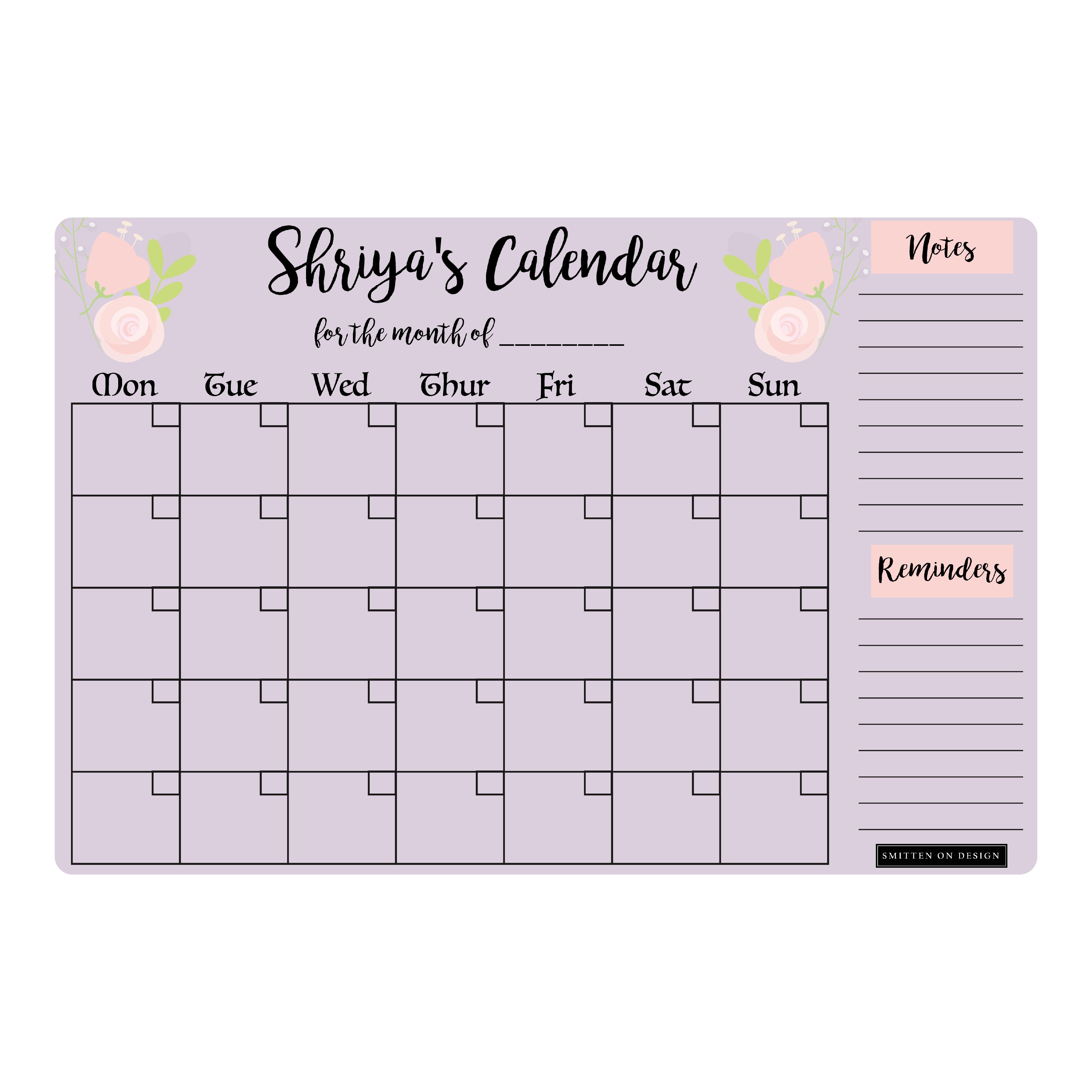 Charmed LIlac Magnum Monthly Planner