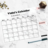 Marble Magnum Monthly Planner