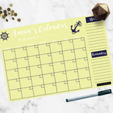 Nautical  Yellow  Magnum Monthly Planner