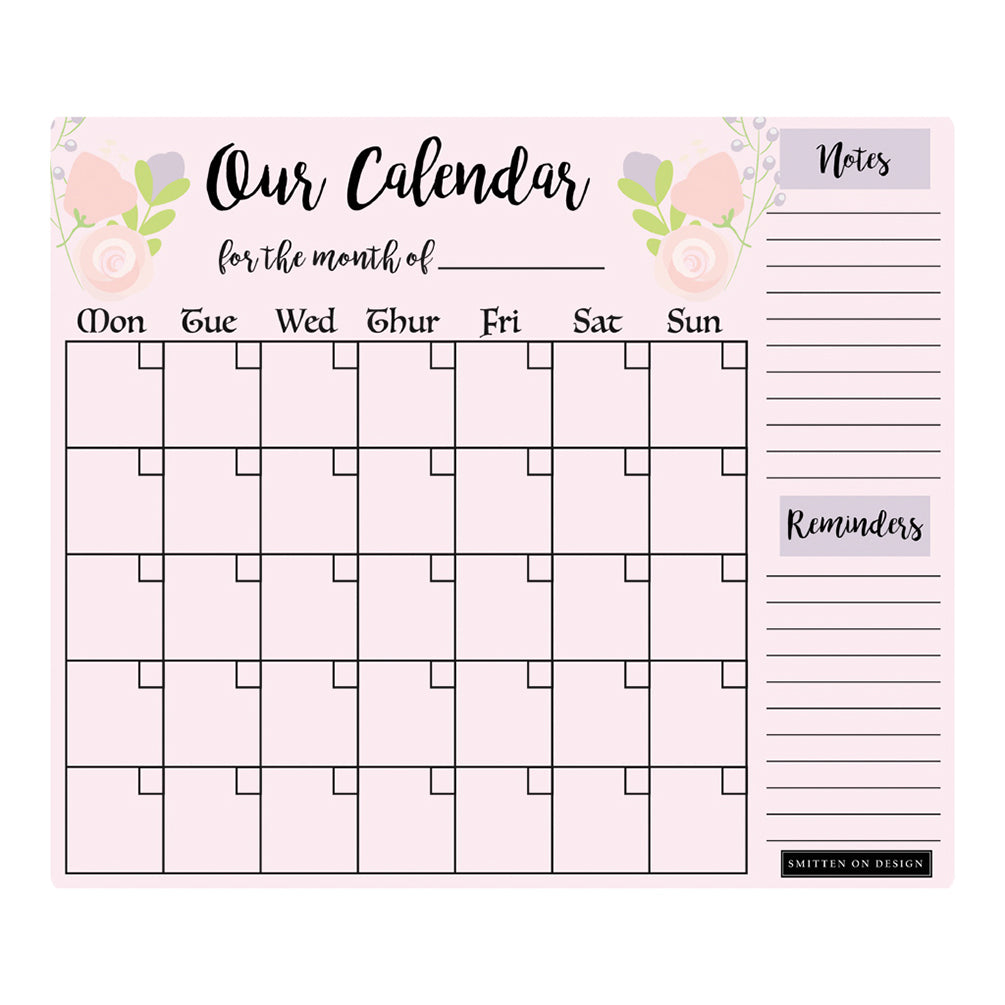 Charmed  Blush Regular Monthly Planner