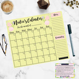 Charmed Yellow Regular Monthly Planner