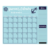 Nautical Blue  Regular Monthly Planner