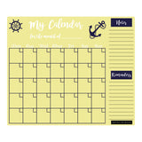 Nautical  Yellow  Regular Monthly Planner