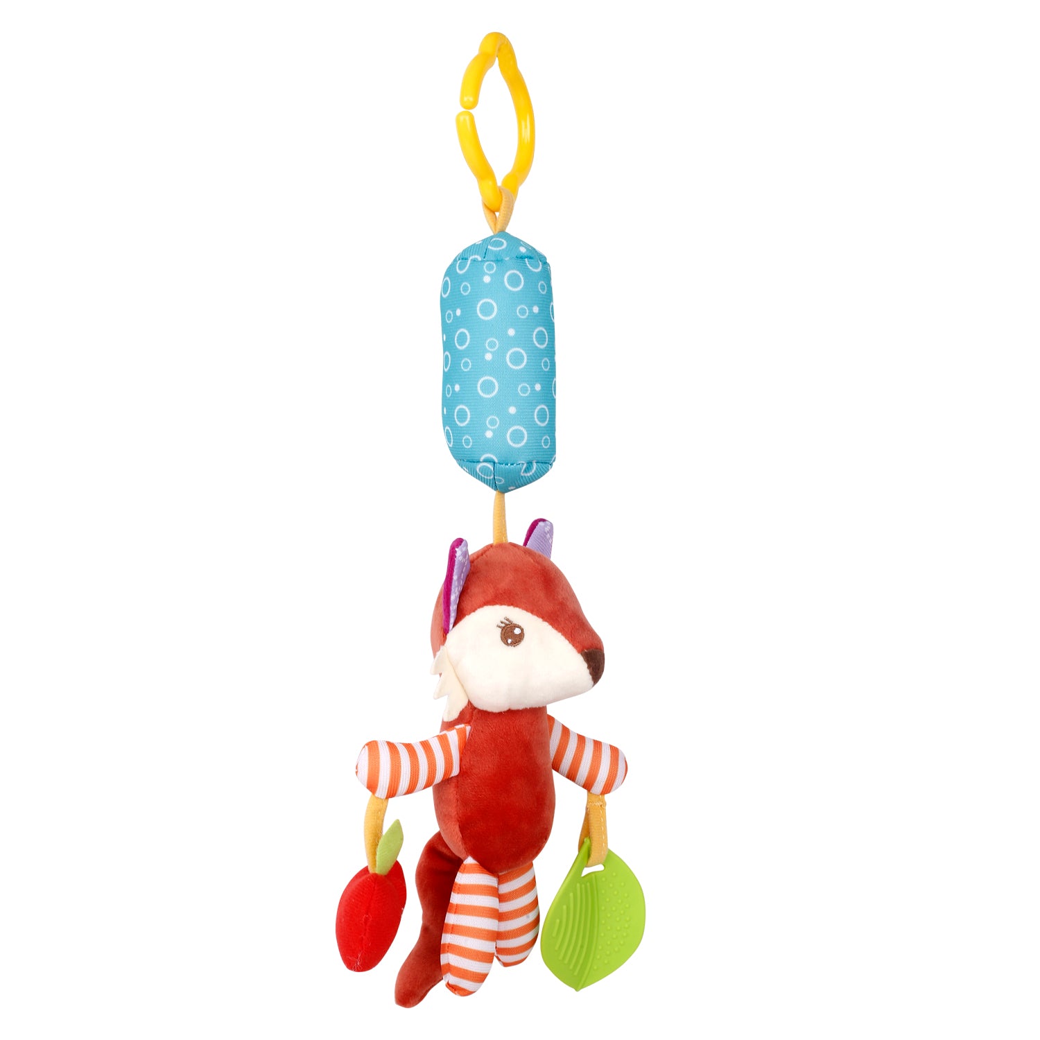 Baby Moo Fox Maroon Hanging Toy / Wind Chime With Teether