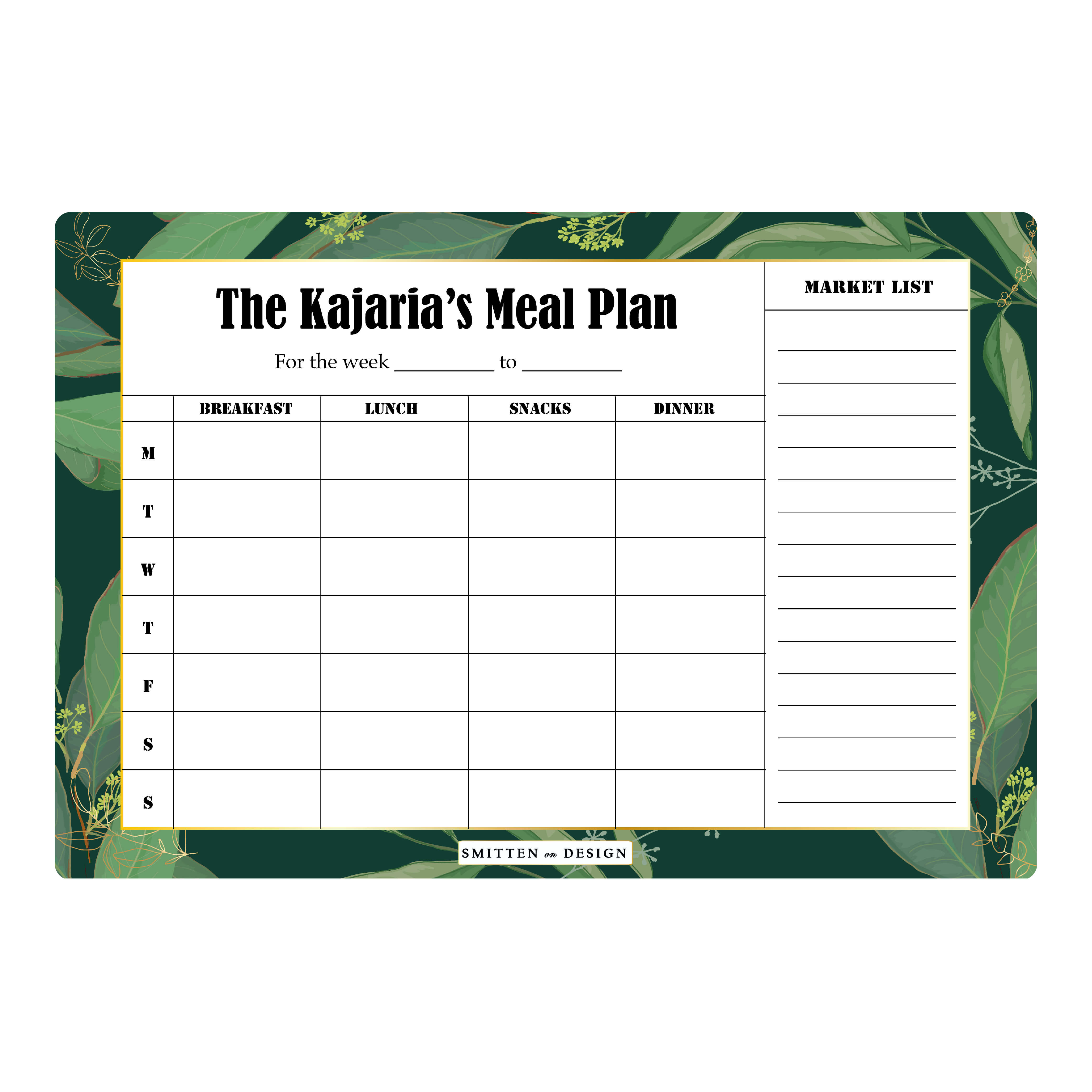 Botanicals  Magnum Meal Planner