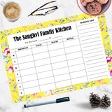 Chinoiserie  Yellow Magnum Meal Planner