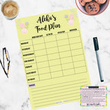 Charmed Yellow Magnum Meal Planner