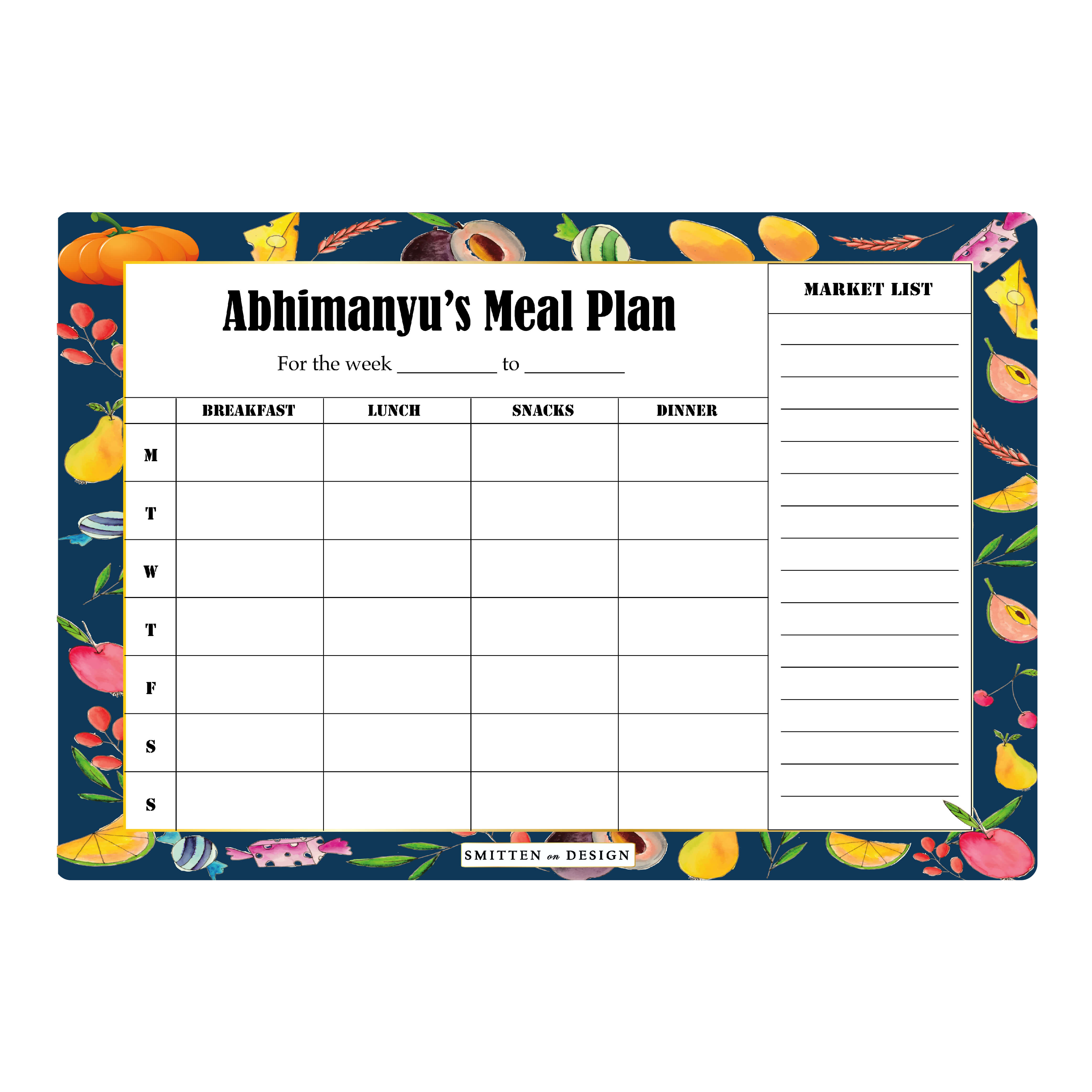 Fruity Tales Magnum Meal Planner