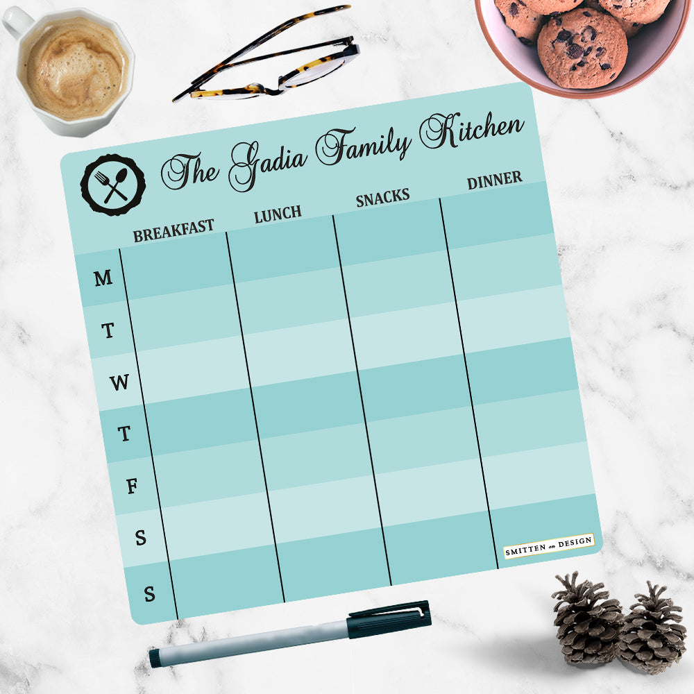Shades of the Sea Petiite Meal Planner