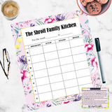 Chinoiserie Pink  Regular Meal Planner