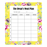 Chinoiserie Yellow Regular Meal Planner