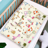 Baby Moo Mattress Set With Neck Pillow and Bolsters I Love Animals Cream