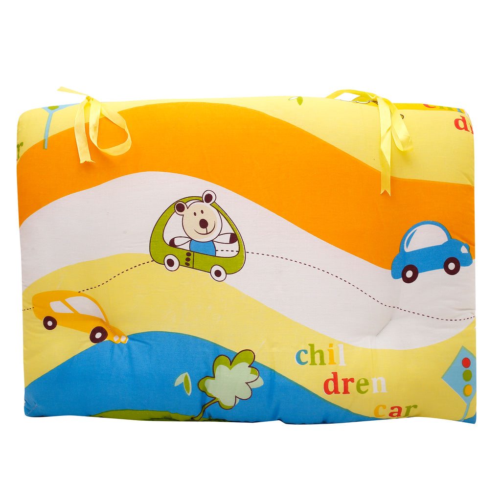 Baby Moo Mattress Set With Neck Pillow and Bolsters Cruising In My Car Multicolour