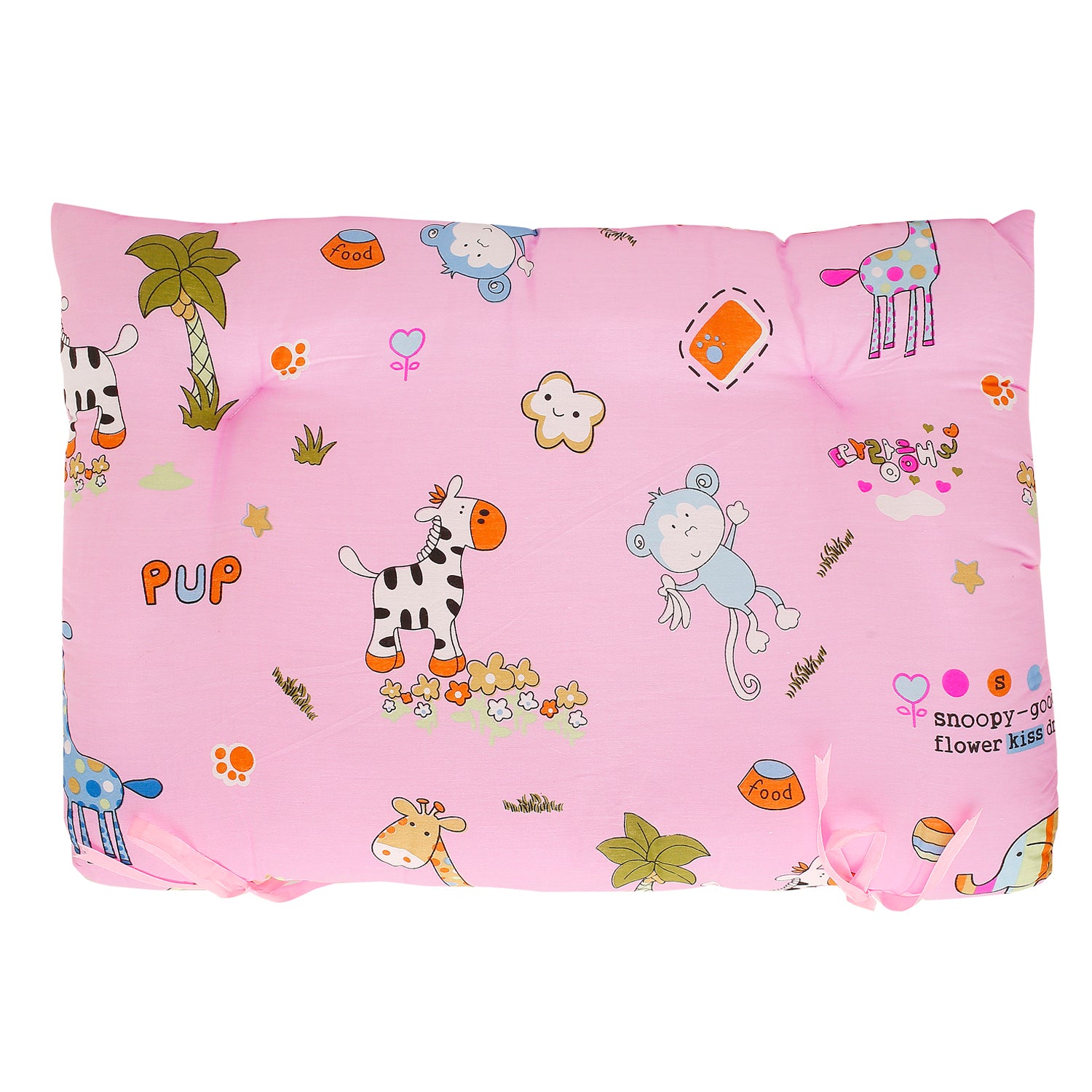 Baby Moo Mattress Set With Neck Pillow and Bolsters Savanna Ooh Na Na Pink