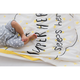 Dohar - Superbaby flies over Town, Yellow with Embroidery