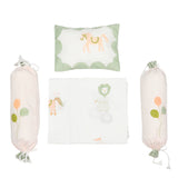 Cot Bedding Set - I am going to the Circus, Peach