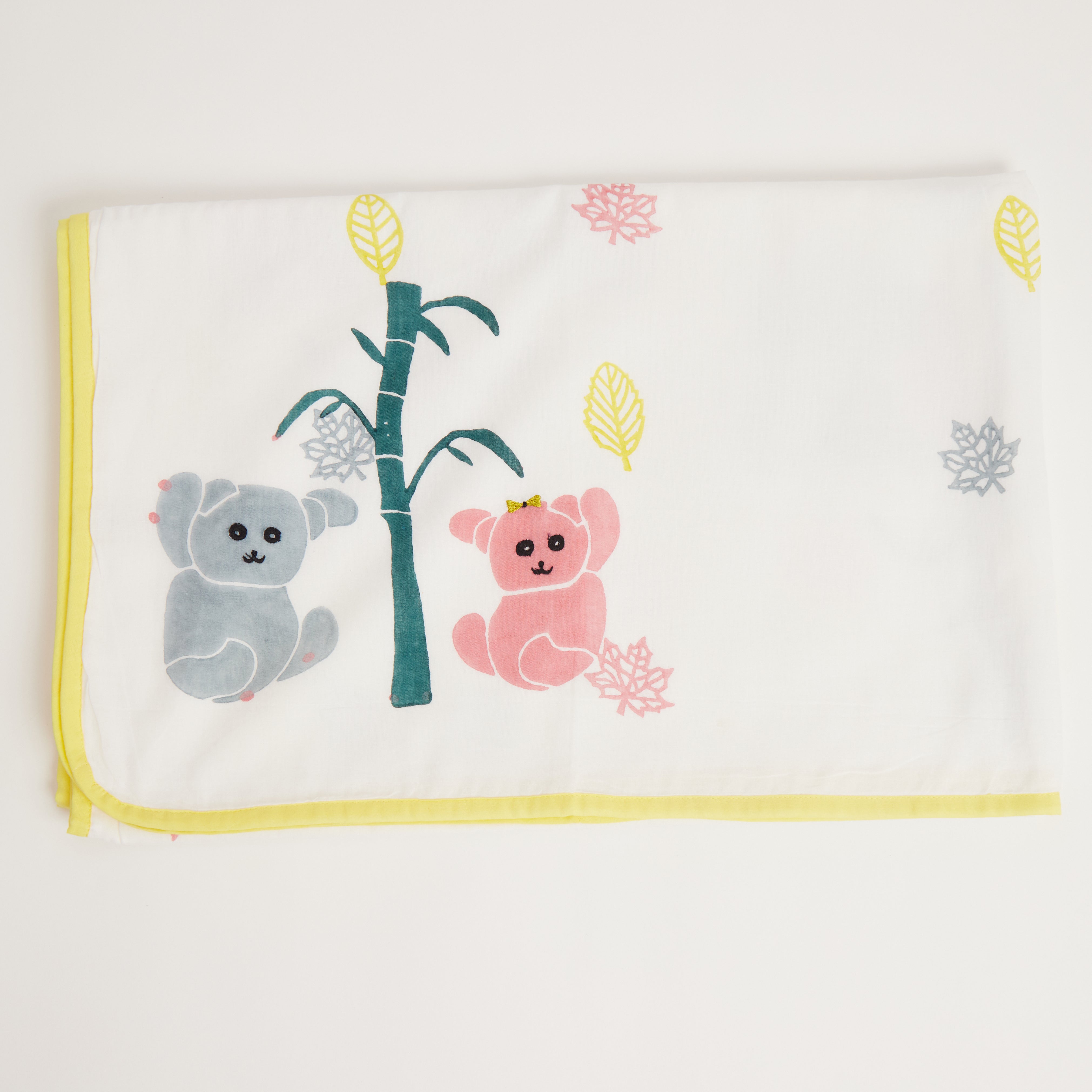 Masaya Cot Bedding Set- K for Koala - Yellow
