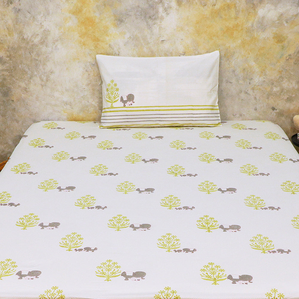 Bedsheet Set - The Adventures of Mamma & Me - Single/Double Bed/King Sizes Available