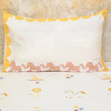 Bedsheet Set -  I am going to the Circus, Yellow - Single/Double/King Bed Sizes Available