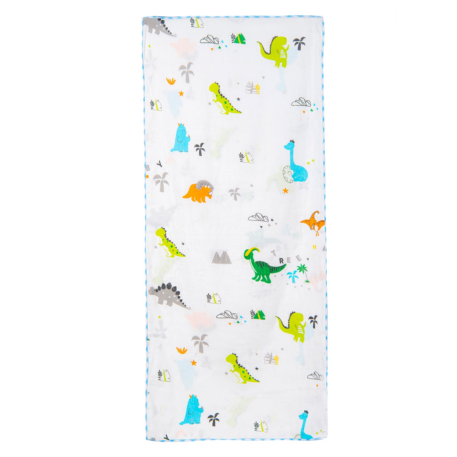 Baby Moo Muslin Towels Pack Of 2 Dino And Llama Multicolour