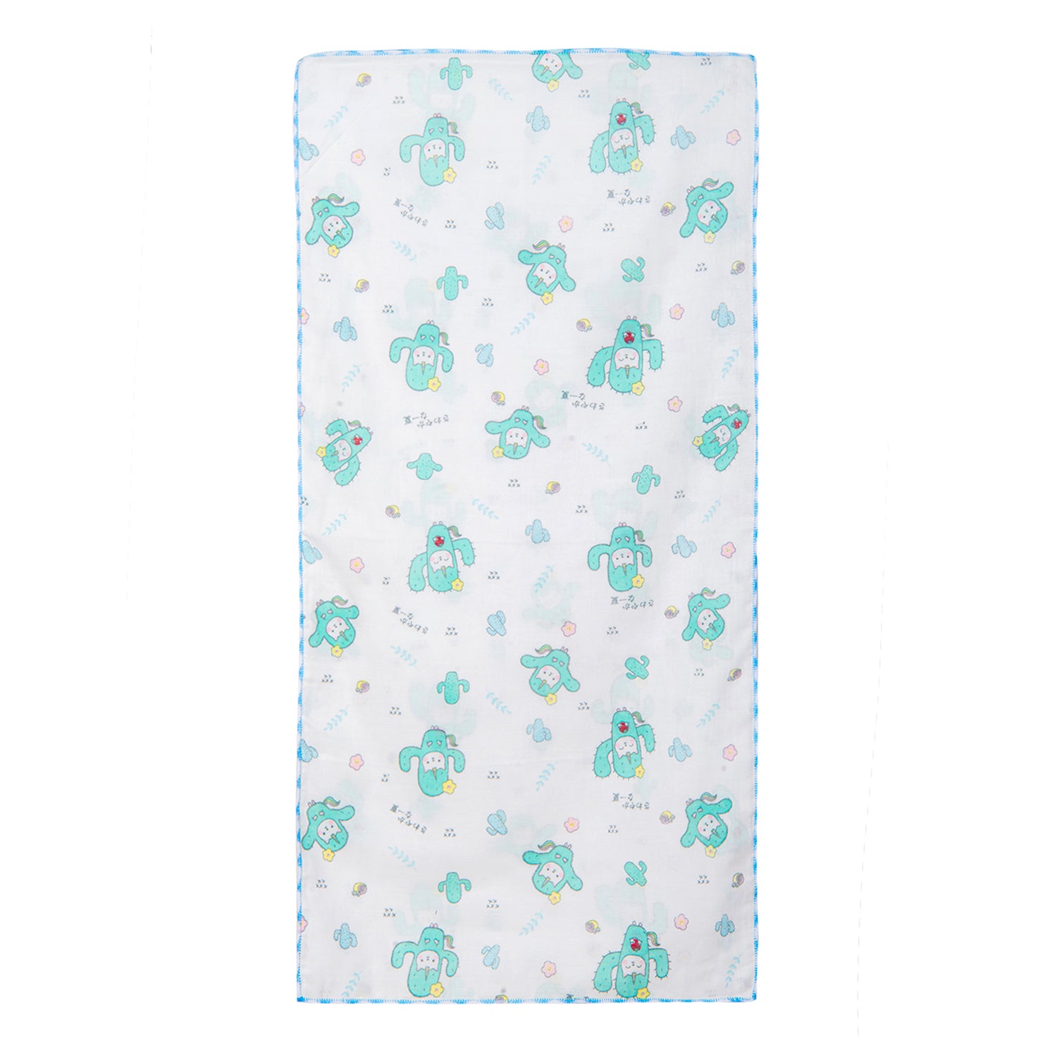 Baby Moo Muslin Towels Pack Of 2 Flamingo And Cactus Multicolour