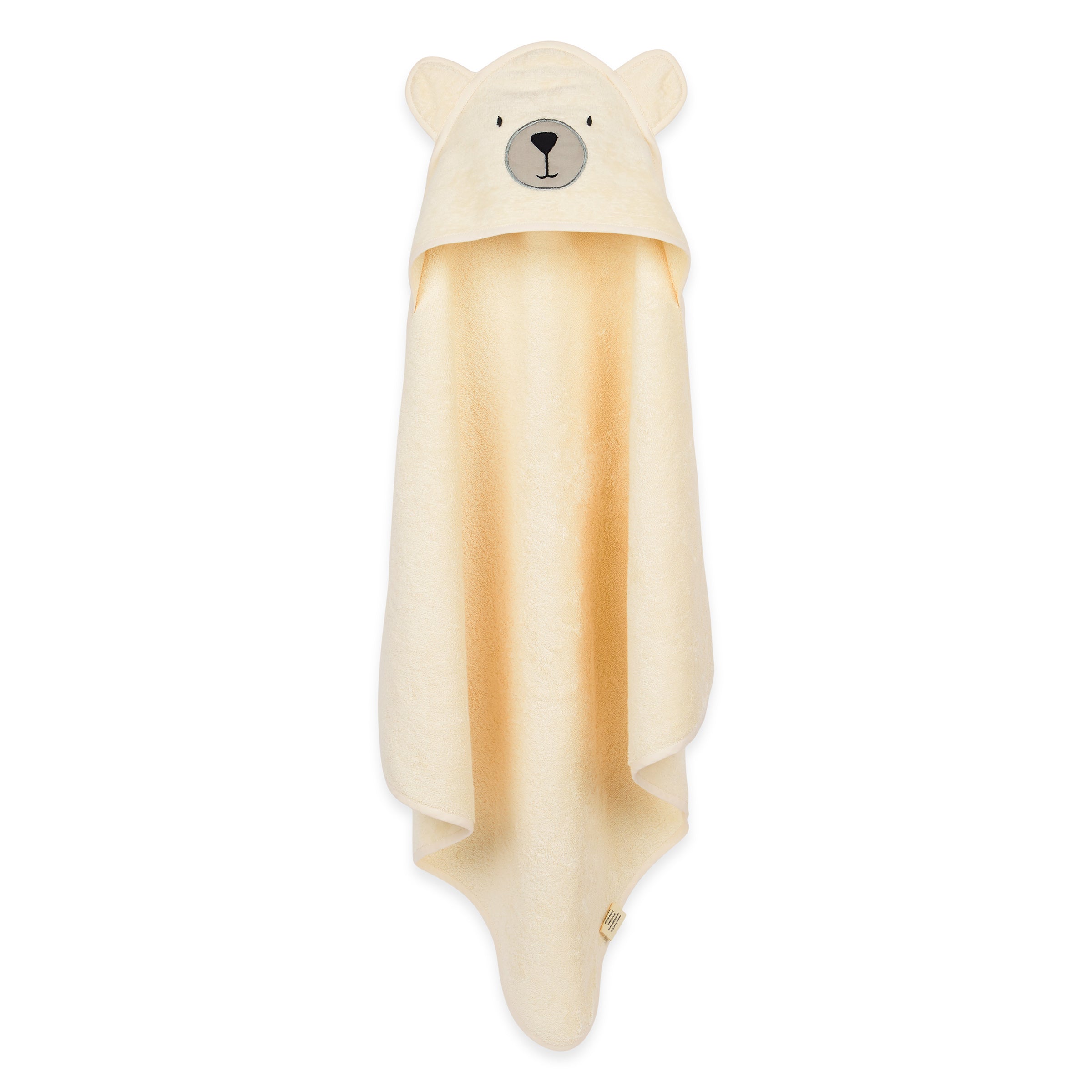 Masilo Organic Cotton Hooded Towel - Teddy Bear Cream